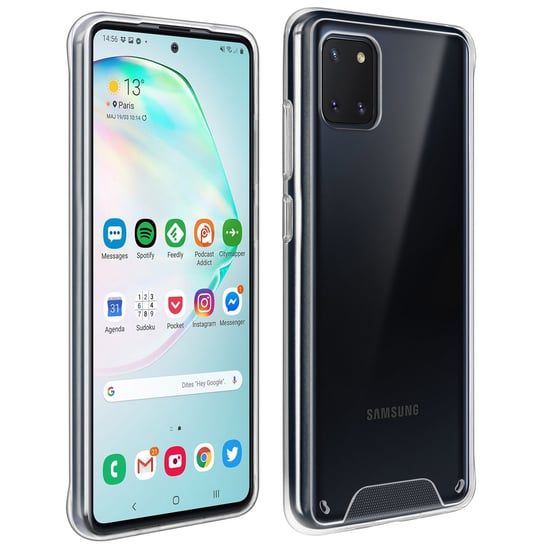 Etui z serii Cristal, hybrydowe etui tylne Samsung Galaxy Note 10 Lite – Ultra przejrzyste Avizar