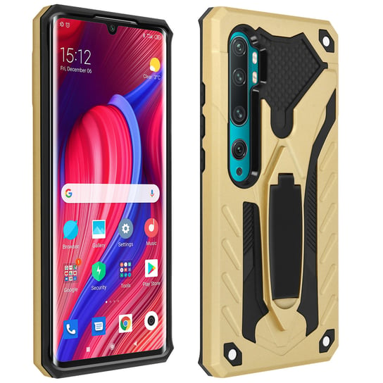 Etui z serii ochrony hybrydowej Xiaomi Mi Note 10 / 10 Pro, Phantom, złote Avizar