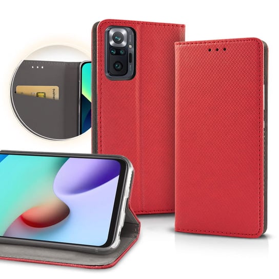 Etui Zamykane Z Klapką Do Xiaomi Redmi Note 11 Pro+ 5G Czerwony OEM