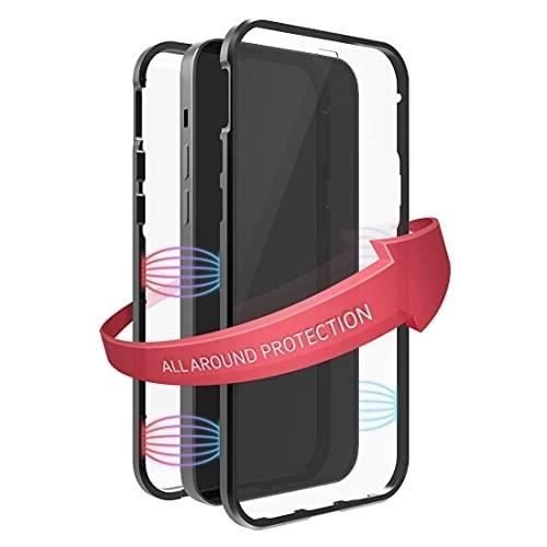 ETUI ZE SZKŁA 360° IPHONE 14 PRO MAX CZARNY CZARNY ROCK Inny producent (majster PL)