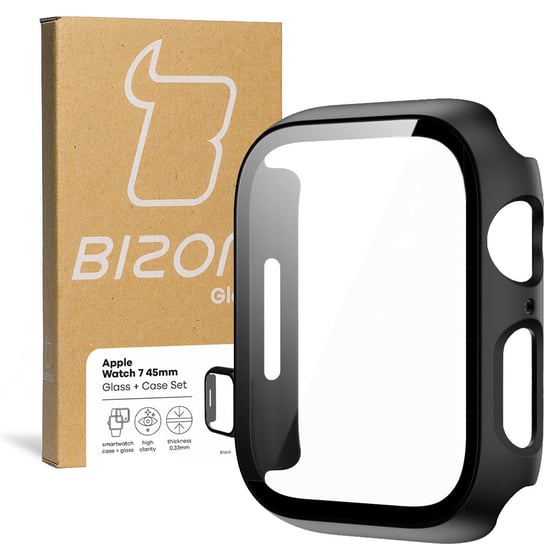 Etui Ze Szkłem Bizon Case Do Apple Watch 7, 45Mm Bizon