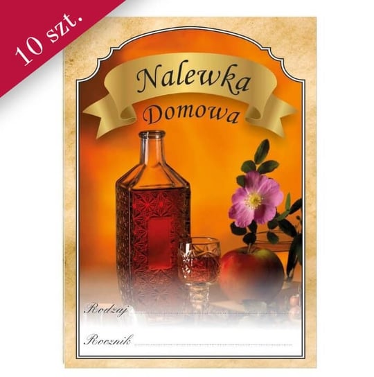 Etykieta Nalewka Domowa - 10 Szt. Nd01 Bimberek