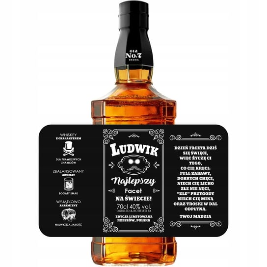 Etykieta Whisky Dzień Chłopaka Prezent Butelka Z2 Propaganda