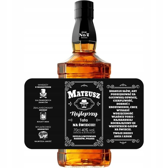 Etykieta Whisky Dzień Ojca Taty Prezent Butelka Z2 Propaganda