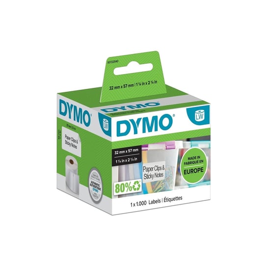 Etykiety Dymo 1 x 1000 11354 32mm x 57mm białe papierowe S0722540 Dymo