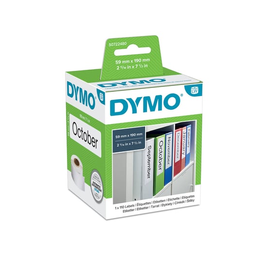 Etykiety Dymo 1 x 110 59mm x 190mm białe papierowe S0722480 Dymo