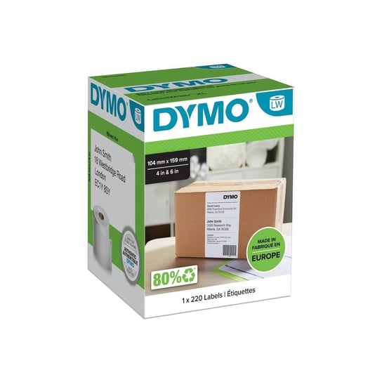 Etykiety Dymo 1 x 220 104mm x 159mm białe papierowe (XXL) S0904980 Dymo