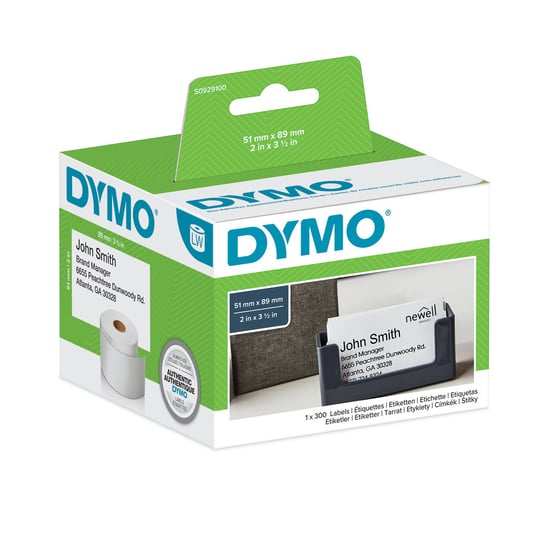 Etykiety Dymo 1 x 300 51mm x 89mm białe papierowe S0929100 Dymo