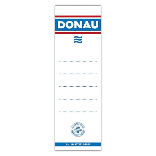 Etykiety Na Segregatory Szerokie Wsuwane Donau Donau