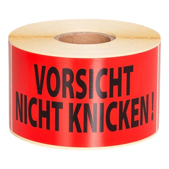 Etykiety VORSICHT NICHT KNICKEN 70x140 500szt 40mm T-Pack