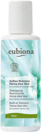 Eubiona, Hair, szampon odbudowujący z henną i aloesem, 200 ml Eubiona