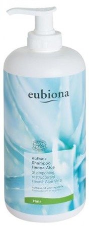 Eubiona, Hair, szampon odbudowujący z henną i aloesem, 500 ml Eubiona