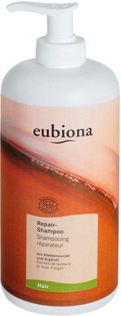 Eubiona, Hair, szampon regenerujący z łopianem i olejem arganowym, 500 ml Eubiona