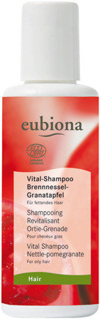 Eubiona, Hair, szampon rewitalizujący z pokrzywą i owocem granatu, 200 ml Eubiona