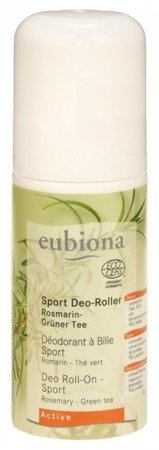 Eubiona, Sport, dezodorant roll-on dla aktywnych z rozmarynem i zieloną herbatą, 50 ml Eubiona