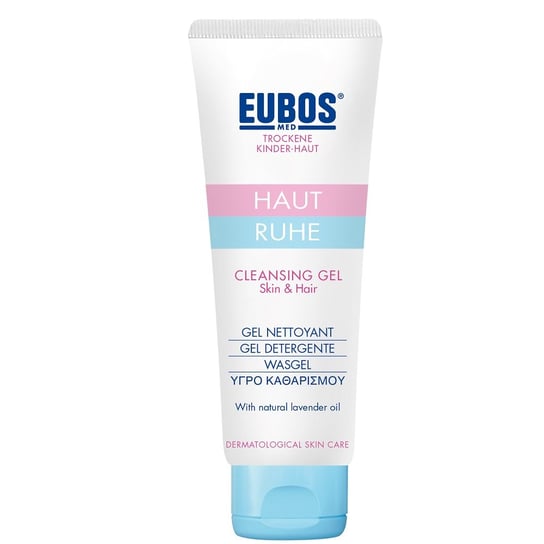 Eubos, Dry Skin Children, delikatny żel do mycia ciała i włosów dla dzieci, 125 ml EUBOS