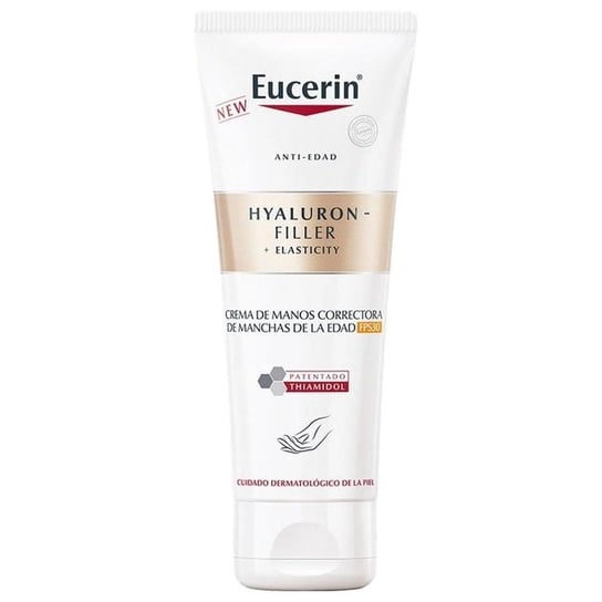 Eucerin, Hyaluron-Filler + Elasticity Age Spot Correcting Hand Cream SPF30, Krem do rąk korygujący plamy starcze, 75ml Eucerin