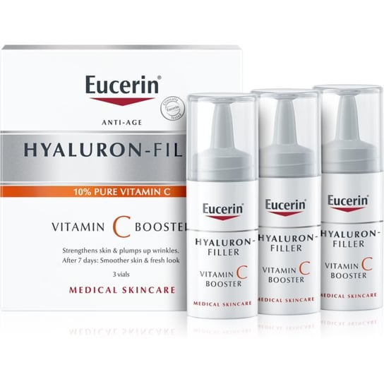 Eucerin Hyaluron-Filler Vitamin C Booster rozjaśniające serum przeciwzmarszczkowe z witaminą C 3x8 ml Eucerin
