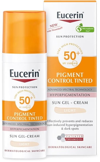 Eucerin, Pigment Control Tinted Light SPF50 Light, Krem koloryzujący do twarzy, 50ml Eucerin