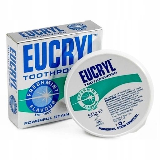 Eucryl, proszek intensywnie wybielający zęby Freshmint, 50 g Eucryl