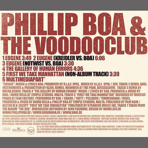 Eugene Phillip Boa And The Voodooclub