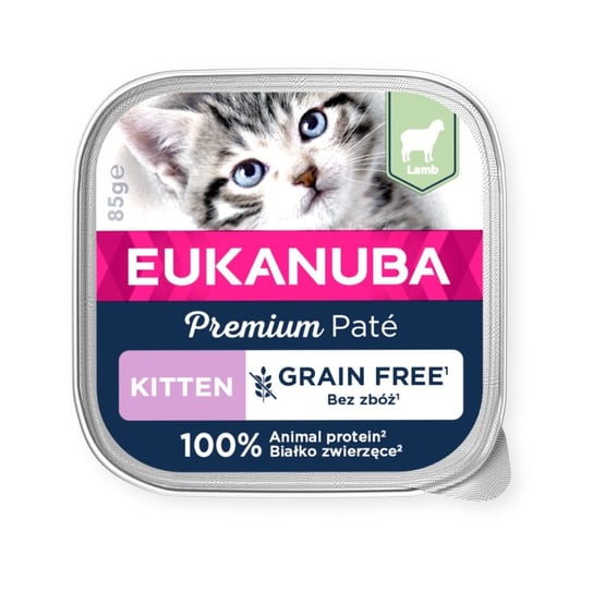 Eukanuba Grain Free  kitten lamb 85g Eukanuba