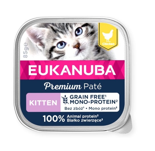 Eukanuba Grain Free Mono Kitten Chicken 85G Eukanuba