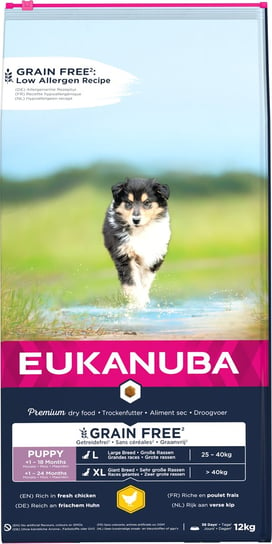 Eukanuba Grain Free Puppy Large Chicken 12 Kg Eukanuba
