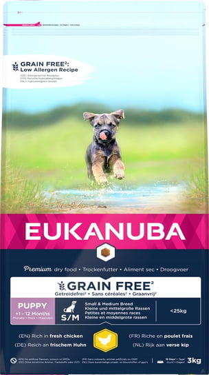 Eukanuba Grain Free Puppy S+M Chicken 3 Kg Eukanuba