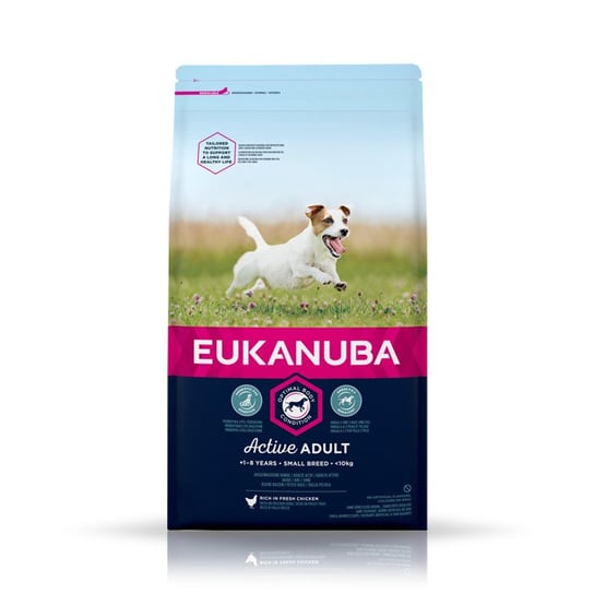 Eukanuba, karma dla psów, Active Adult Small Breed, 15 kg. Eukanuba