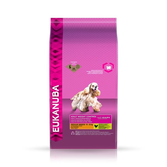 Eukanuba, karma dla psów, Adult Medium Breed Weight Control, 15 kg. Eukanuba