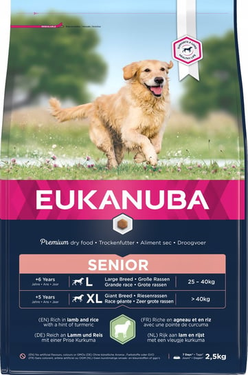 Eukanuba Premium Senior Large Breed Lamb 2,5 Kg Eukanuba