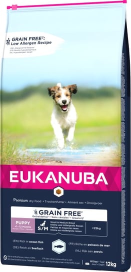 EUKANUBA Puppy&Junior Small/Medium Grain Free 12kg Eukanuba