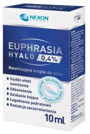 Euphrasia Hyalo 0,4% Krople Do Oczu, Nexon, 10 Ml Euphrasia