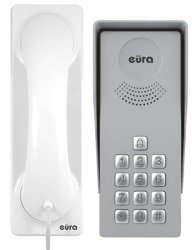 Eura-Tech, Domofon EURA ADP-36A3 INGRESSO BIANCO 1-rodzinny, Kaseta zewnętrzna z szyfratorem Eura-Tech