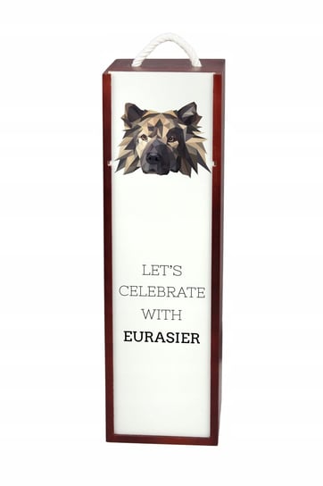Eurasier Pudełko na wino z geometrycznym psem Inna marka