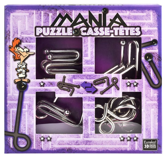 Eureka 3D, Puzzle Mania, łamigłówka metalowa Eureka 3D