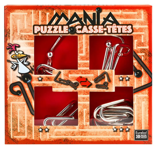 Eureka 3D, Puzzle Mania, łamigłówka metalowa Eureka 3D
