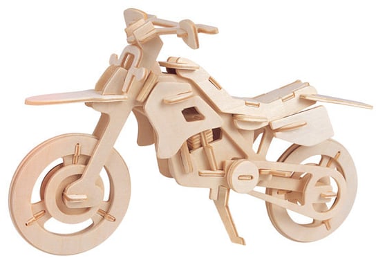 Eureka, łamigłówka drewniana Gepetto: Motor crossowy (Cross Cycle) Eureka 3D