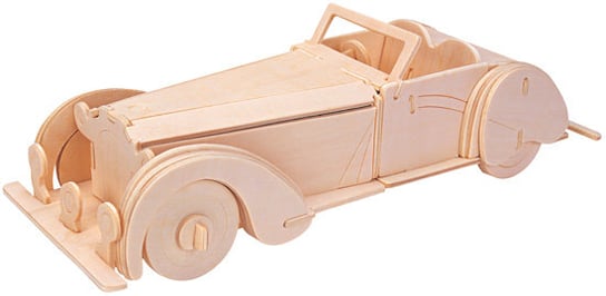Eureka, łamigłówka drewniana Gepetto: Oldtimer kabriolet (Old-timer C.) Eureka 3D