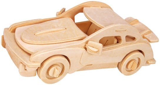 Eureka, łamigłówka drewniana Gepetto: Samochód Rajdowy Eureka 3D