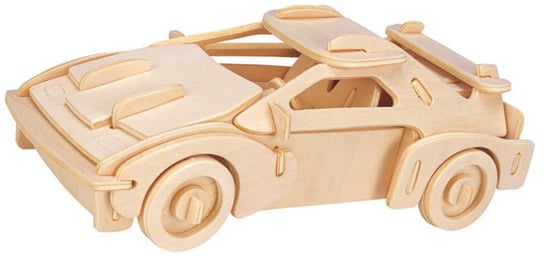 Eureka, łamigłówka drewniana Gepetto: Samochód rajdowy (Race Car) Eureka 3D