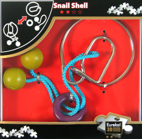 Eureka, łamigłówka Puzzle Snail Shell, poziom 2/4 Eureka 3D