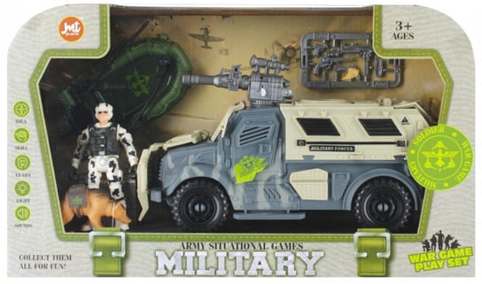 Euro-Trade, Auto wojskowe z akcesoriami i figurkami Mega Creative