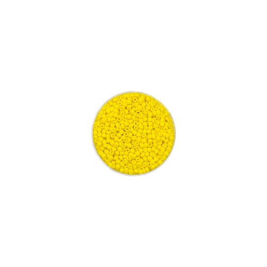 Euroclass, koraliki ozdobne, okrągle, żółte, matowe, 17 g Euroclass
