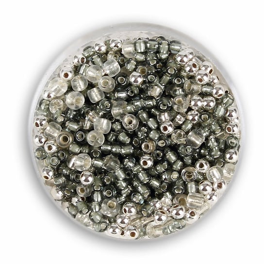 Euroclass, koraliki ozdobne, szaro-srebrne, 2,6 mm, 16 g Euroclass