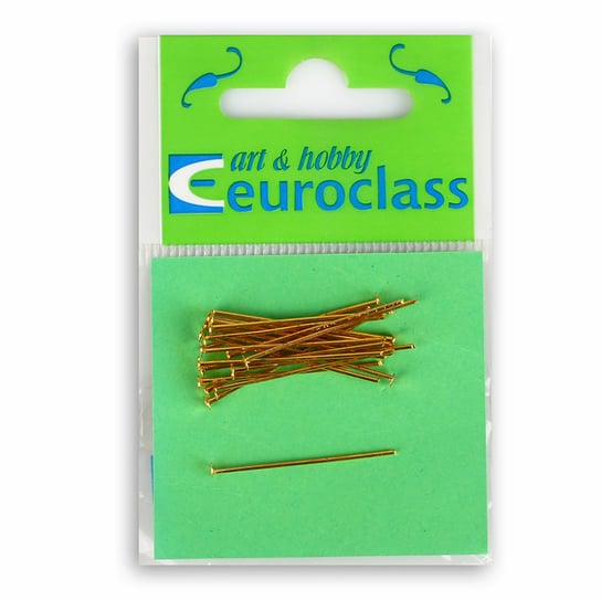 Euroclass, szpilka do kolczyka, złota, 30 mm, 20 sztuk Euroclass