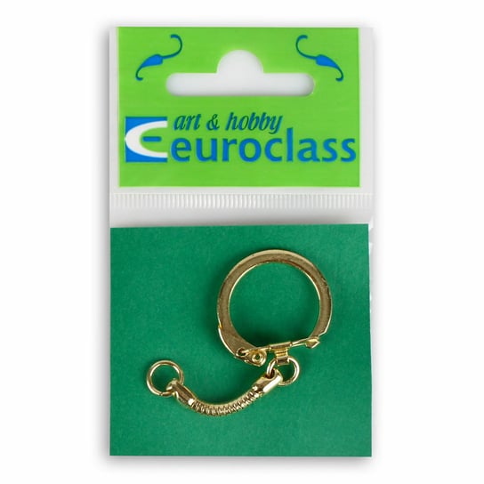 Euroclass, zaczep do breloka, złoty, 25 mm, 1 sztuka Euroclass