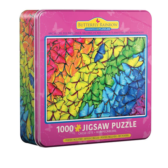 Eurographics, puzzle, Butterfly Rainbow Tin, 1000 el. EuroGraphics