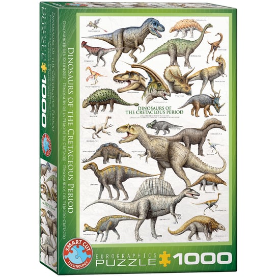 EuroGraphics, puzzle, Dinozaury Z Okresu Kredy, 1000 el. EuroGraphics